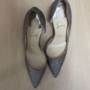 Christian Louboutin -preowned- Red BottomGlitter Iriza 100